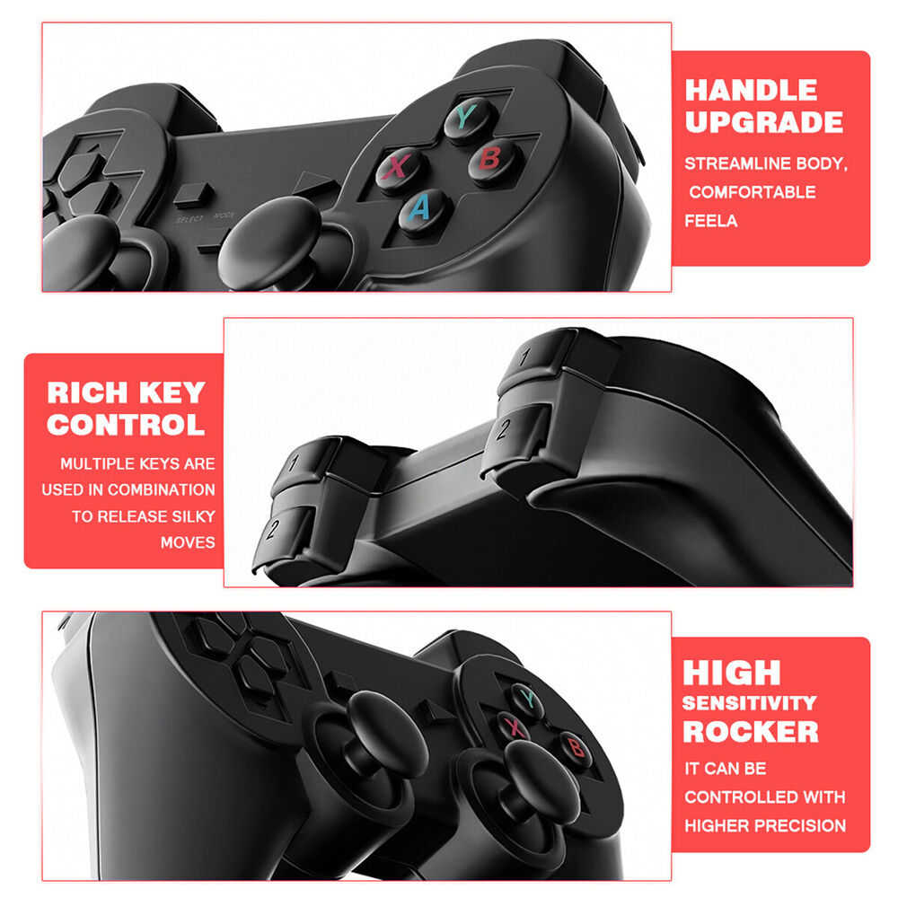 4K HDMI TV Game Stick Console with 64GB Storage and Wireless Gamepad