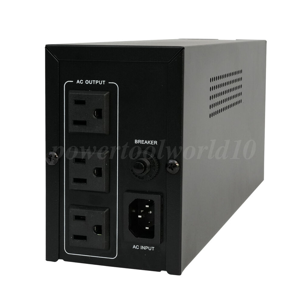 1000VA 600W UPS Uninterruptible Power Supply with Battery and LCD Display