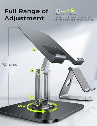 Adjustable iPad Stand Holder for Desk Use