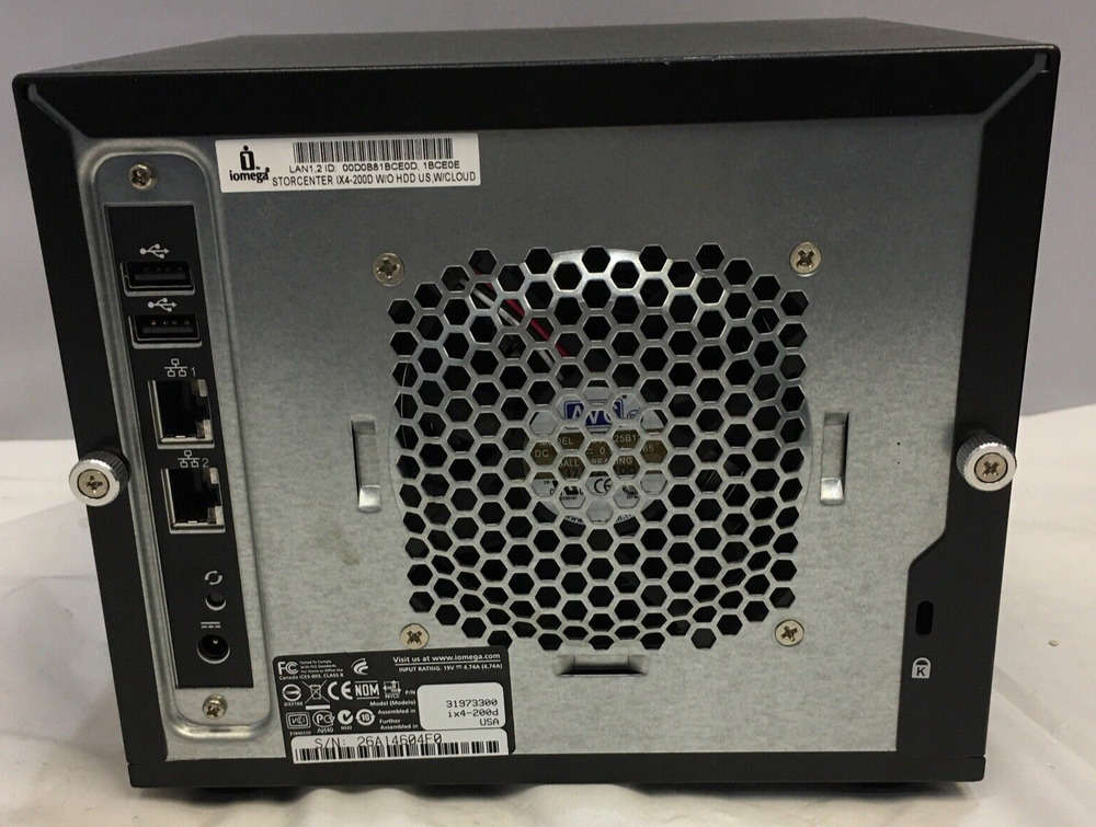 Iomega Storcenter IX4-200D 4TB Network Attached Storage Cloud Edition NAS