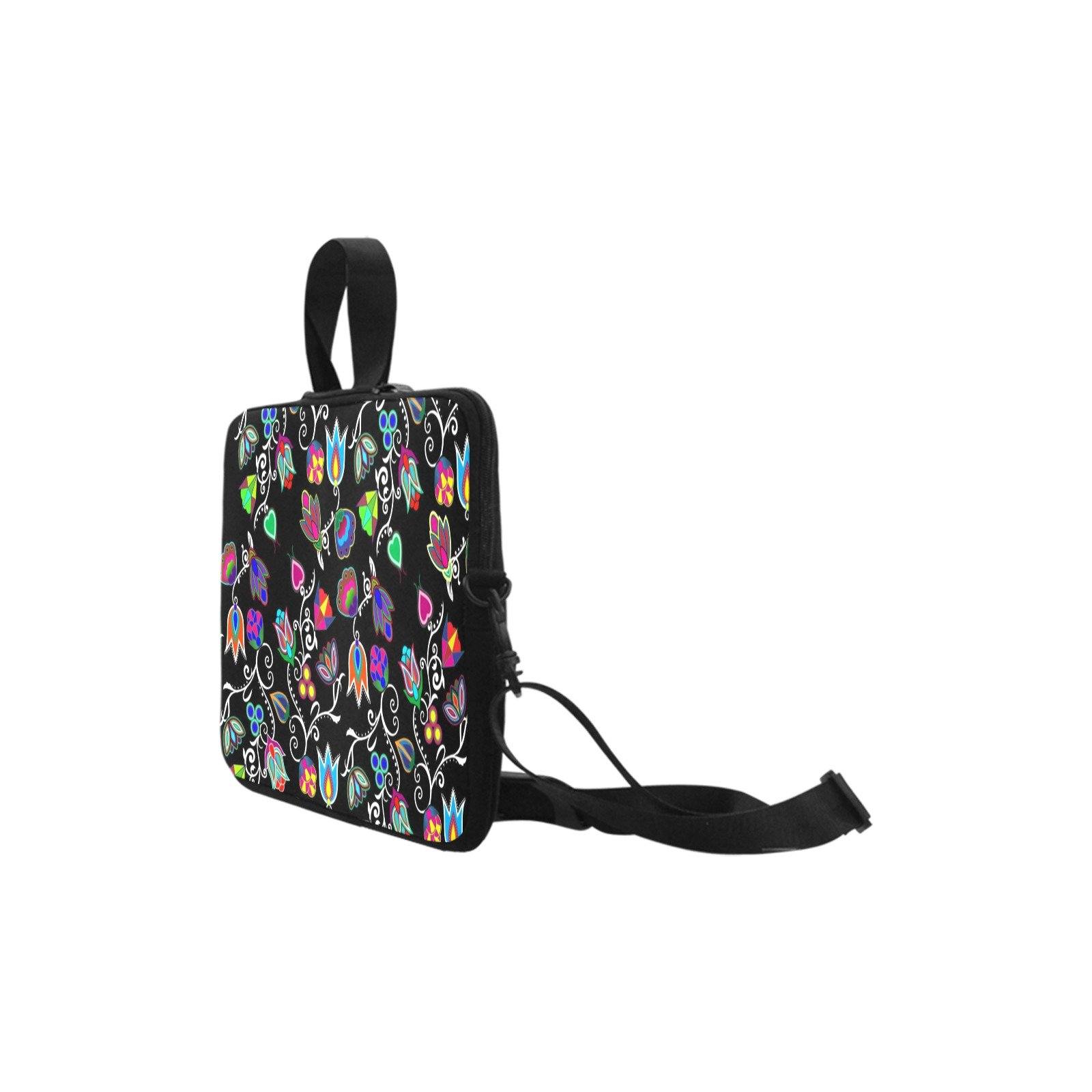 Indigenous Paisley Black Laptop Handbag