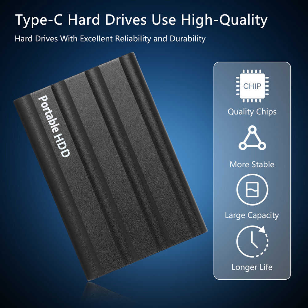 High-Capacity USB External Hard Drive for Reliable Data Storage