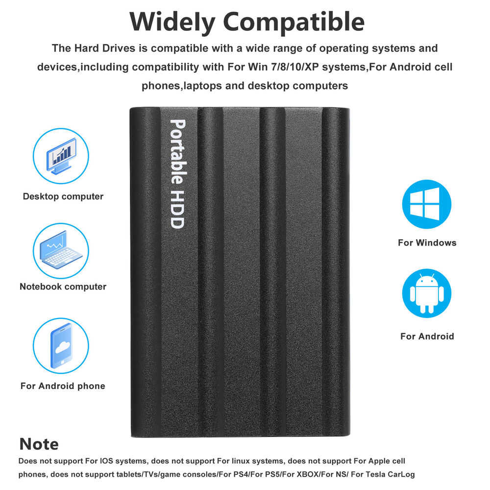 High-Capacity USB External Hard Drive for Reliable Data Storage