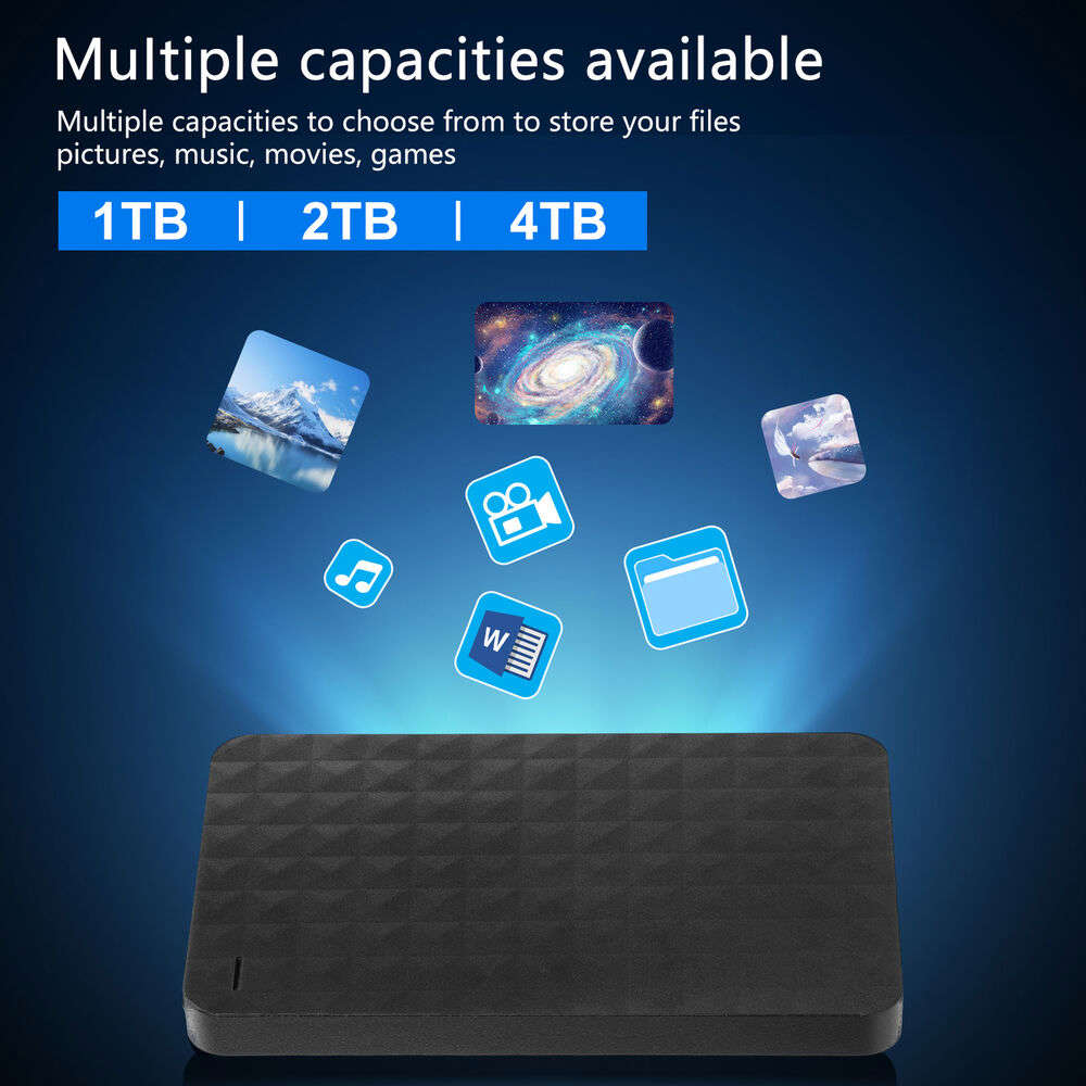Portable 2.5 Inch SATA Hard Disk USB 3.0 External HDD