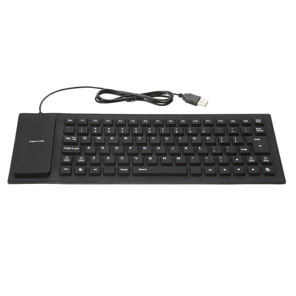 Waterproof Silicone Foldable Keyboard with USB