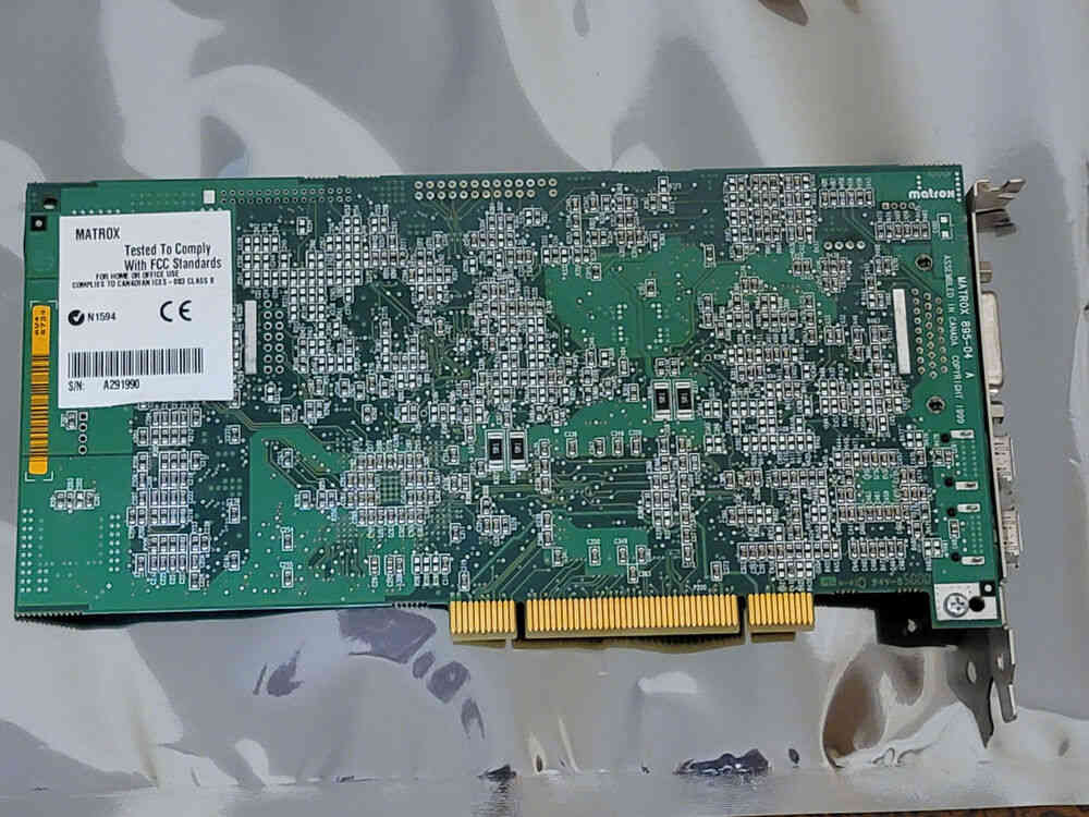 Matrox 895-04 Rev A PCI Video Editing Capture Card