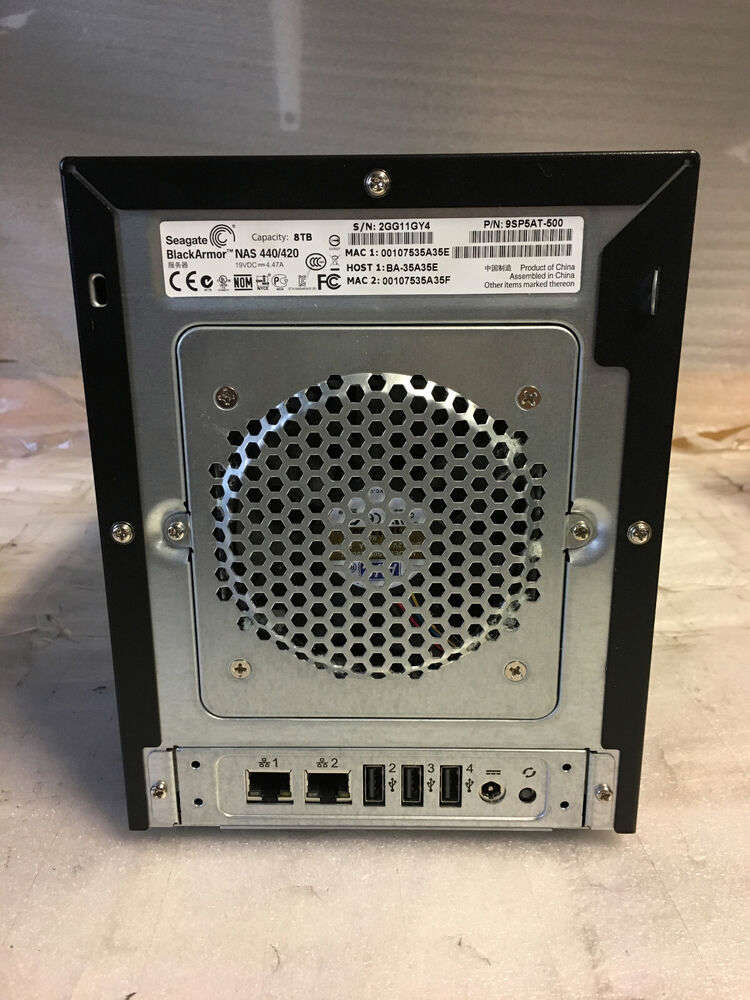 Seagate BlackArmor NAS 400/440 Network Storage Server with 8TB HDDs - Tested