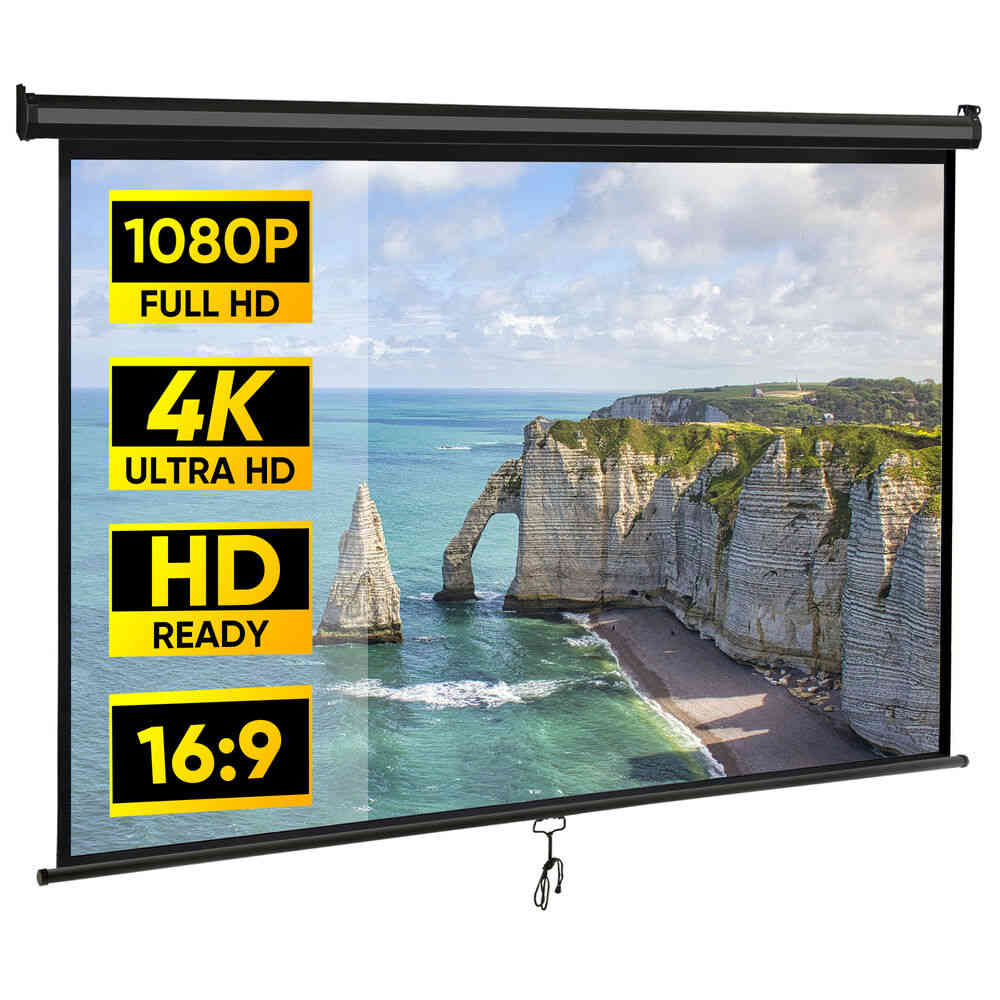 80 Inch 16:9 HD Projector Screen for Home Cinema