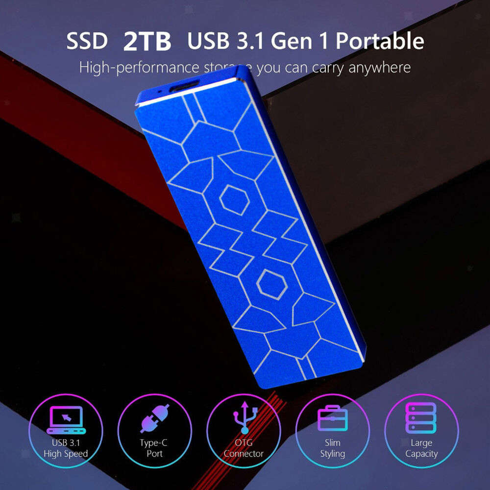 High-Speed 1/2/4TB External Hard Drive HDD USB 3.0