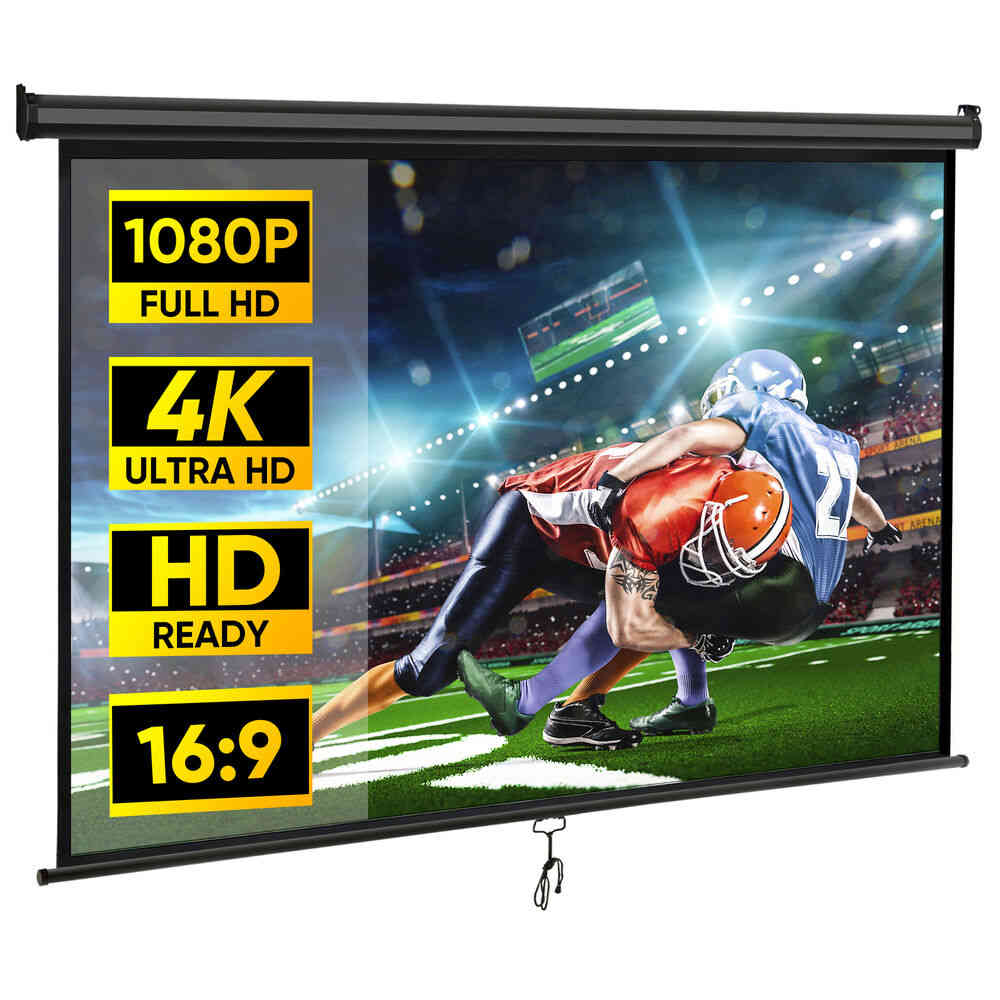 80 Inch 16:9 HD Projector Screen for Home Cinema