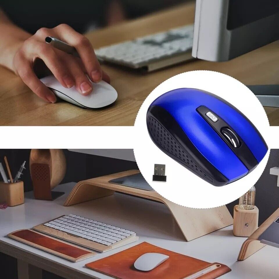 2.4GHz Wireless Optical Mouse with USB Receiver