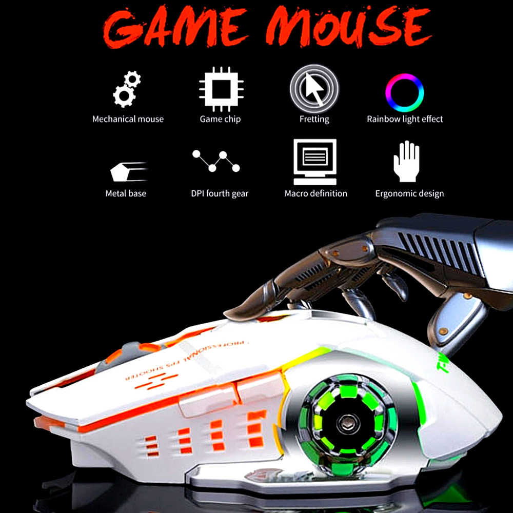 Rechargeable LED Gaming Mouse for PC and Laptop