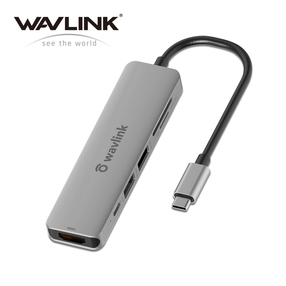 7-in-1 USB C Adapter with 60W Power Delivery and 4K HDMI Support