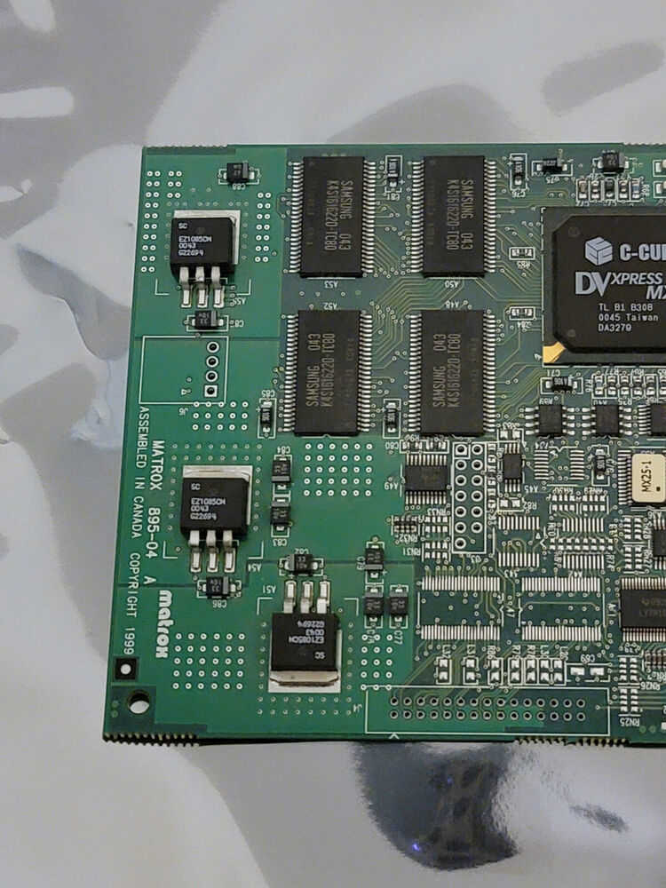 Matrox 895-04 Rev A PCI Video Editing Capture Card